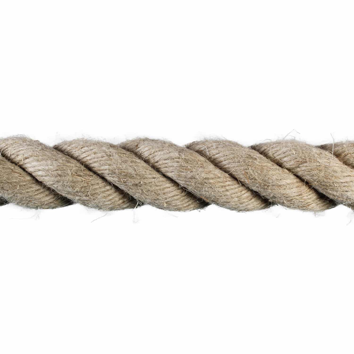 24mm Natural Flax Hemp Rope (Sold by Metre)