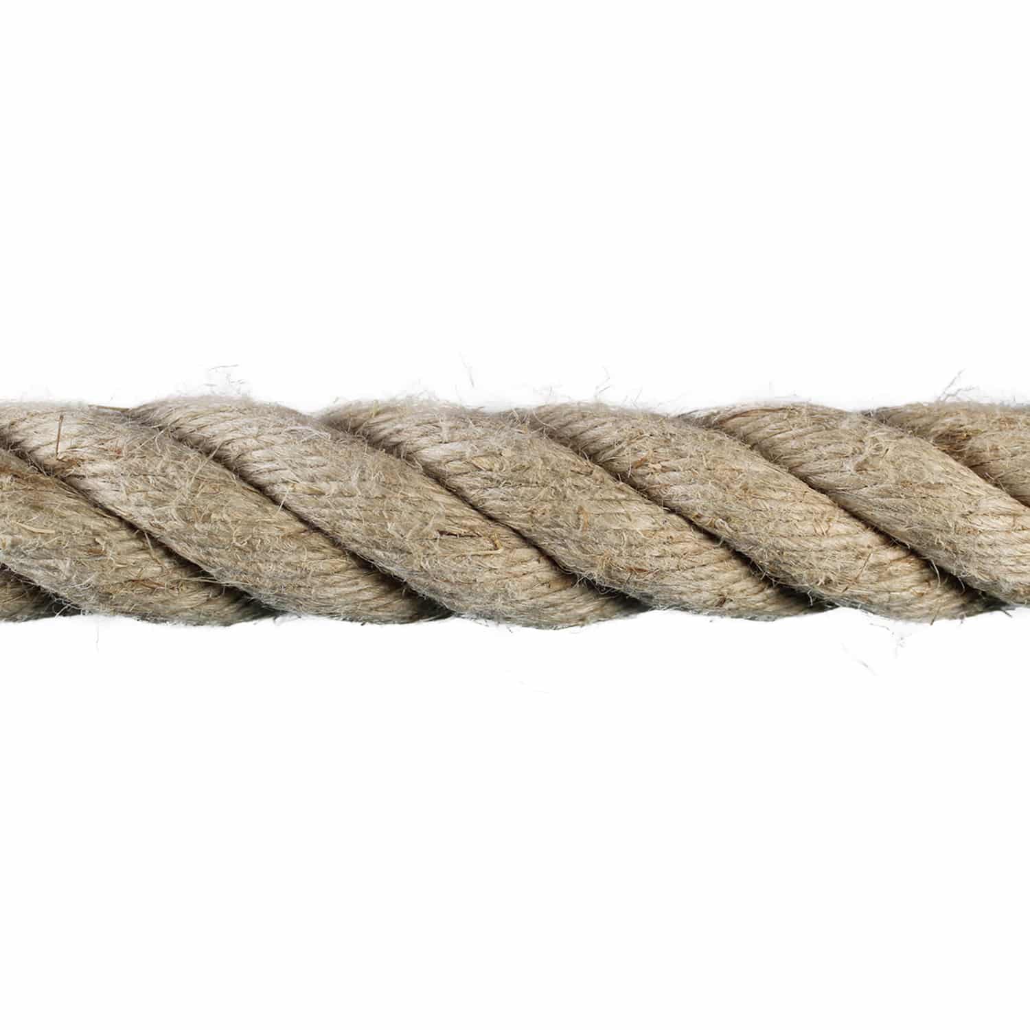 28mm Natural Flax Hemp Rope (Sold by Metre)