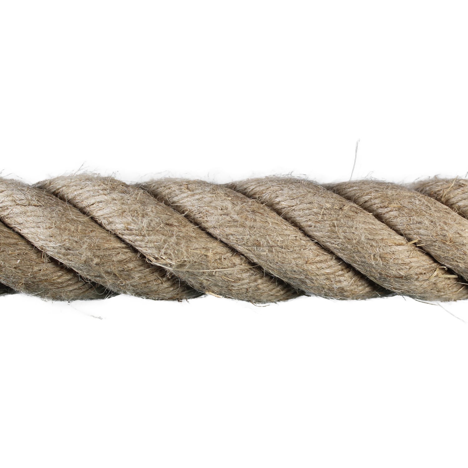 36mm Natural Flax Hemp Rope (Sold by Metre)