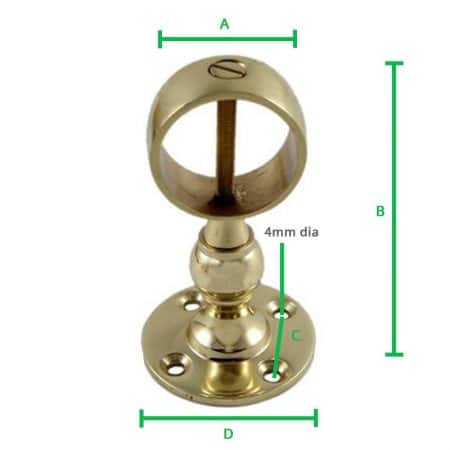Brass-Centre-Bracket-Screw-dimension