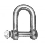 8mm Electro Galvanised Dee Shackle with Screw Pin